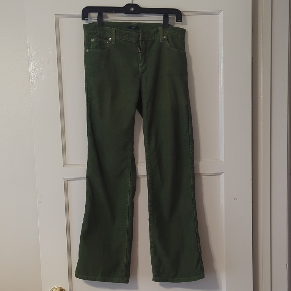 J. Crew Forest Green Corduroy Pants